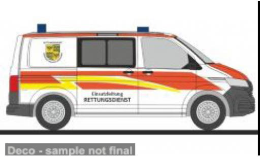 Diecast model cars Volkswagen T6 T6.1 .1 Einsatzleitung Rettungsdienst Saalfeld - Rudolstadt 1/87 Rietze
