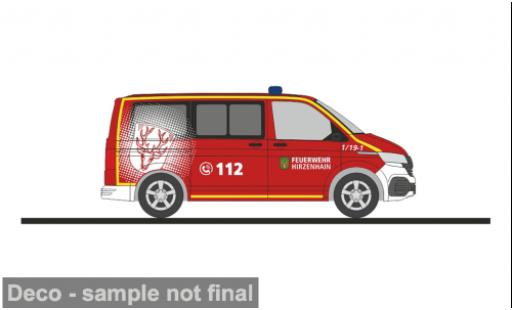 Diecast model cars Volkswagen T6 T6.1 .1 Fire brigade Hirzenhain 1/87 Rietze