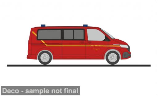 Diecast model cars Volkswagen T6 T6.1 .1 Forschungszentrum J&Atilde;&frac14;lich - Werkfire brigade 1/87 Rietze