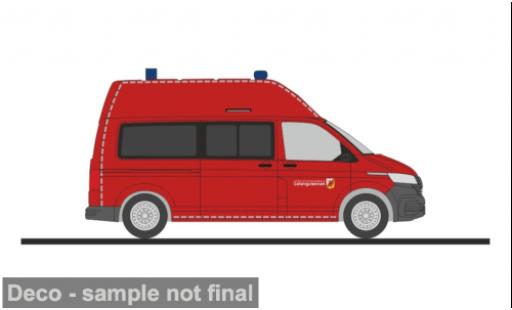 Diecast model cars Volkswagen T6 T6.1 .1 FW Greifswald Gefahrguteinheit Nord 1/87 Rietze