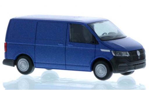 Diecast model cars Volkswagen T6 T6.1 .1 van metallic blue court- empattement 1/87 Rietze