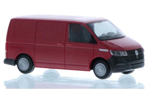 Diecast model cars Volkswagen T6 T6.1 .1 van red court- empattement 1/87 Rietze