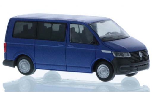 Diecast model cars Volkswagen T6 T6.1 .1 metallic blue court- empattement 1/87 Rietze
