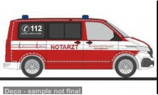 Diecast model cars Volkswagen T6 T6.1 .1 Notarzt BF Schwerin 1/87 Rietze