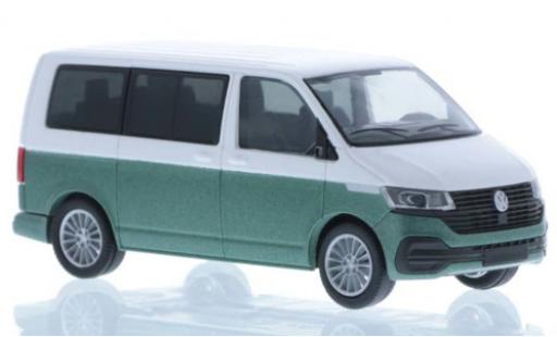 Diecast model cars Volkswagen T6 T6.1 .1 white/metallic green court- empattement 1/87 Rietze