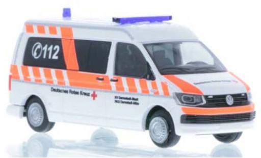 Diecast model cars Volkswagen T6 T6 Bus DRK Darmstadt-Mitte 1/87 Rietze