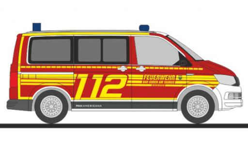 Diecast model cars Volkswagen T6 T6 Bus Fire brigade Bad Soden 1/87 Rietze