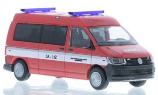 Diecast model cars Volkswagen T6 T6 Bus Hasici (CZ) Fire brigade 1/87 Rietze