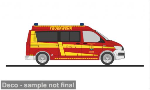 Diecast model cars Volkswagen T6 T6 Fire brigade Altmoorhausen 1/87 Rietze