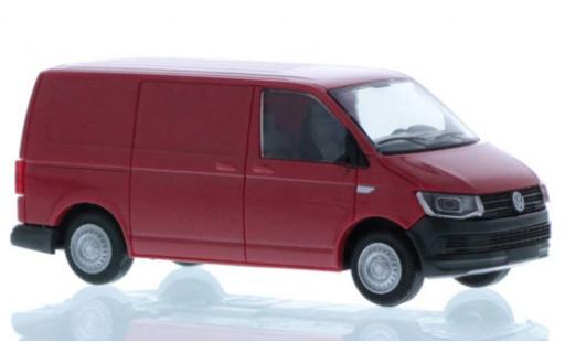 Diecast model cars Volkswagen T6 T6 van red court- empattement 1/87 Rietze