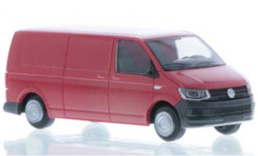 Diecast model cars Volkswagen T6 T6 LR van FD red 1/87 Rietze