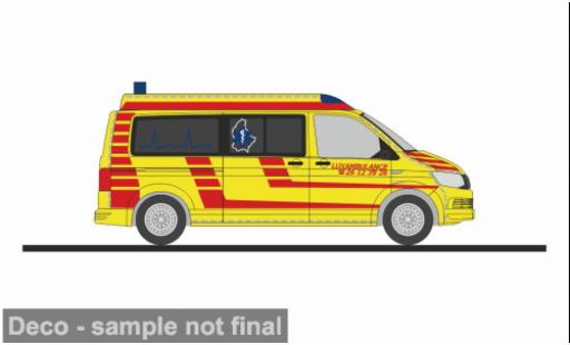 Diecast model cars Volkswagen T6 T6 Luxambulance (L) 1/87 Rietze