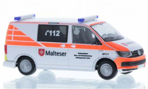 Diecast model cars Volkswagen T6 T6 Malteser Aalen court- empattement 1/87 Rietze