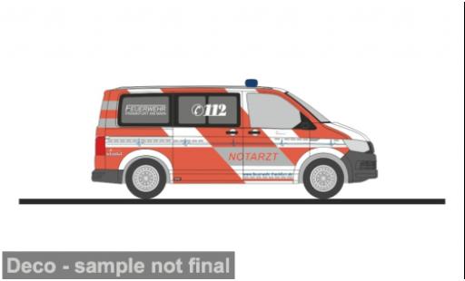Diecast model cars Volkswagen T6 T6 Notarzt BF Frankfurt 1/87 Rietze