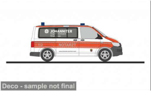 Diecast model cars Volkswagen T6 T6 Notarzt Johanniter RV Rhein - Main 1/87 Rietze