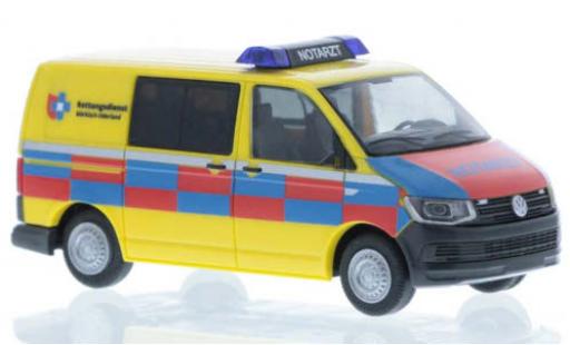 Diecast model cars Volkswagen T6 T6 Rettungsdienst M&Atilde;&curren;rkisch-Oderland court- empattement 1/87 Rietze