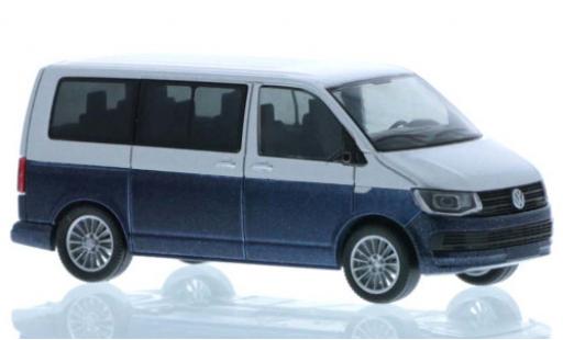 Diecast model cars Volkswagen T6 T6 grey/metallic blue court- empattement 1/87 Rietze