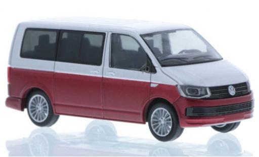 Diecast model cars Volkswagen T6 T6 grey/red court- empattement 1/87 Rietze