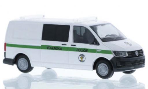 Diecast model cars Volkswagen T6 T6 Vojenska Policie (CZ) plus long empattement 1/87 Rietze