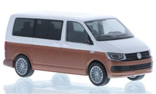 Diecast model cars Volkswagen T6 T6 white/bronze court- empattement 1/87 Rietze