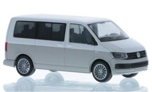 Diecast model cars Volkswagen T6 T6 white/grey court- empattement 1/87 Rietze