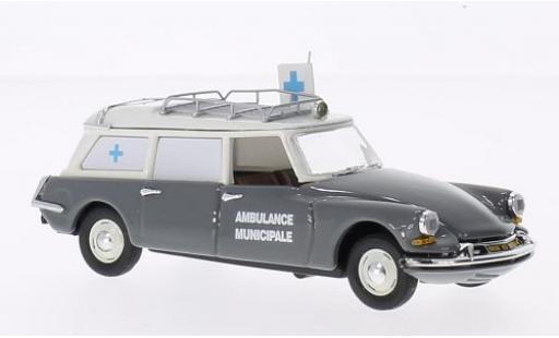 Diecast model cars Citroen DS ambulance 19 Estate grey/beige Municipale 1962 1/43 Rio