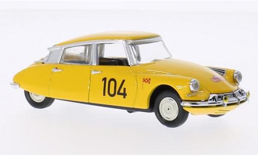 Diecast model cars Citroen DS course 19 No.104 Rally Monte-Carlo 1962 Maurel/Courbe 1/43 Rio