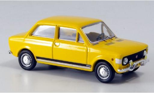 Diecast model cars Fiat 128 Rally yellow 1971 sans Vitrine 1/43 Rio
