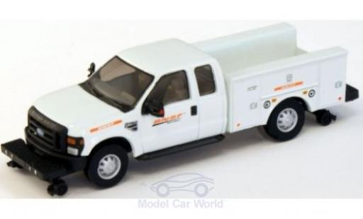 Diecast model cars Ford F-350 XLT Super Cab Utility Hi-Rail Truck BNSF 2008 1/87 River Point