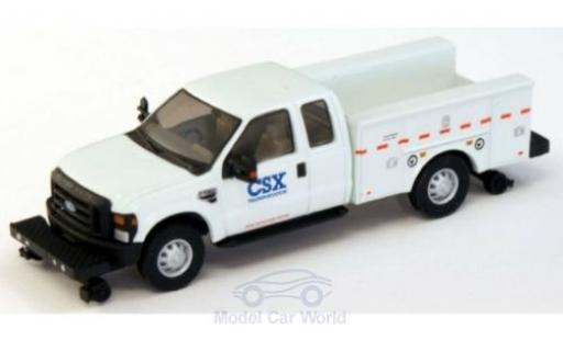 Diecast model cars Ford F-350 XLT Super Cab Utility Hi-Rail Truck CSX 2008 1/87 River Point