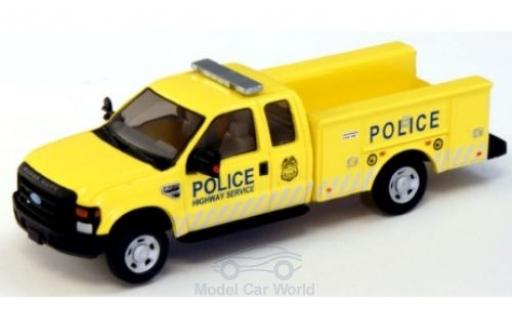 Diecast model cars Ford F-350 XLT Super Cab Utility Truck Police Highway Service 2008 1/87 River Point