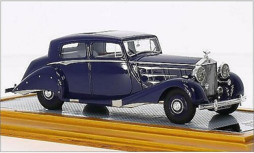 Rolls Royce Phantom Hooper 1/43 Ilario III Sedanca De Ville blue RHD 1937 diecast model cars