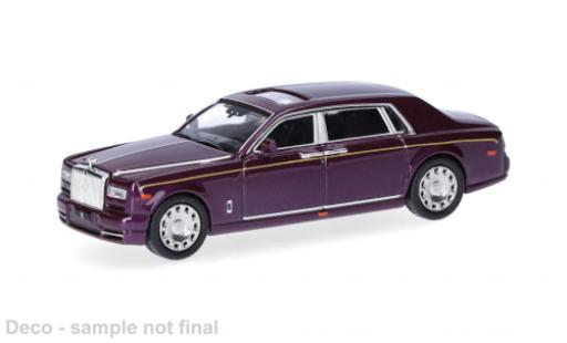 Diecast model cars Rolls Royce Phantom Base purple 1/87 Micro City 87