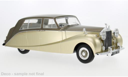 Diecast model cars Rolls Royce Silver Wraith Hooper Empress by brown/gold 1956 1/18 MCG