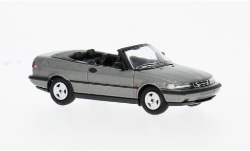 Diecast model cars Saab 900 Aero Turbo 16S () Convertible grey 1987 1/87 Minichamps