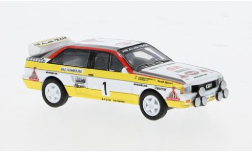 Diecast model cars Audi Quattro rallye No.1 HB Rally WM Rally Monte Carlo 1984 1/87 Schuco