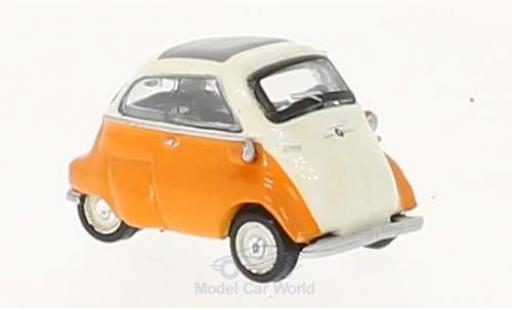 Diecast model cars Bmw Isetta citadine beige/orange 1/87 Schuco