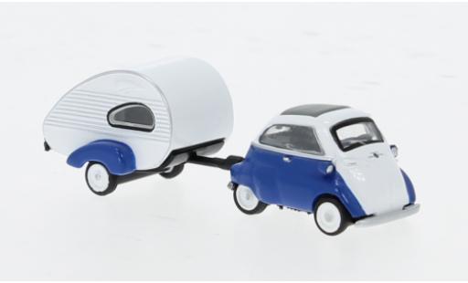 Diecast model cars Bmw Isetta citadine blue/white 1/87 Schuco