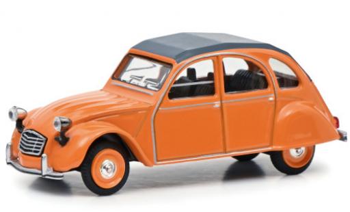 Diecast model cars Citroen 2 CV Berline orange Paperbox Edition 1/64 Schuco