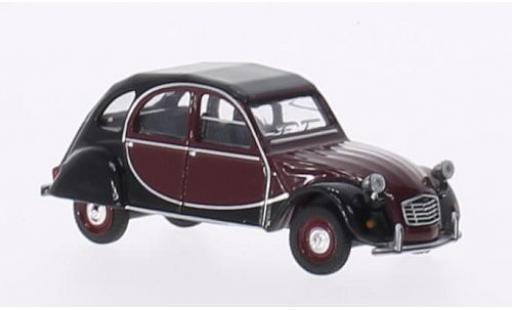 Diecast model cars Citroen 2CV Charleston red/black 1/64 Schuco