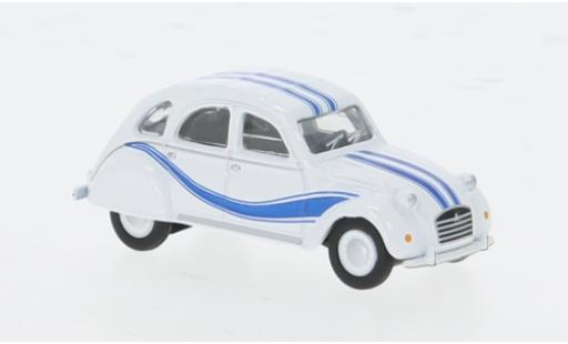 Diecast model cars Citroen 2CV Berline white 1/87 Schuco