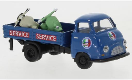 Diecast model cars Hanomag Kurier Base Vespa Service with 2 Vespas 1/87 Schuco