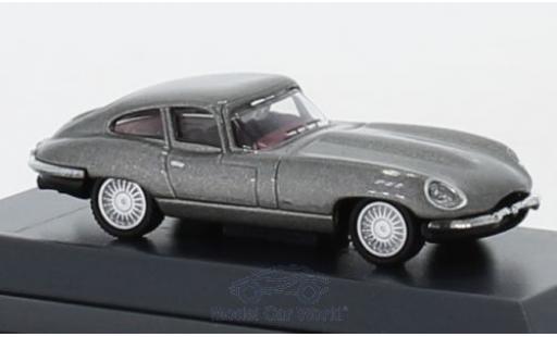 Diecast model cars Jaguar E-Type Coupe grey 1/87 Schuco