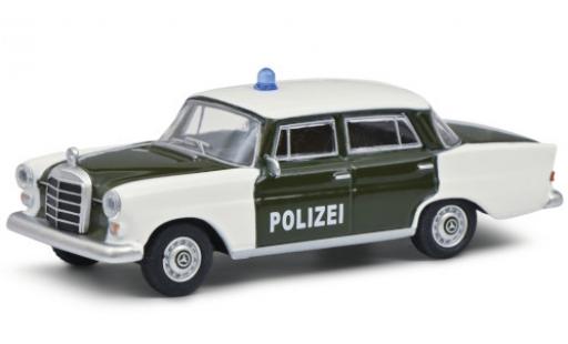 Diecast model cars Mercedes 200 Base (W110) green/white Police 1961 1/64 Schuco