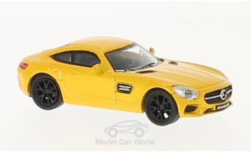 Diecast model cars Mercedes AMG GT Base metallic yellow 1/87 Schuco