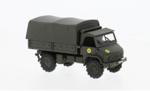 Diecast model cars Mercedes Unimog 401-404 404 S olive Bundeswehr 1/87 Schuco
