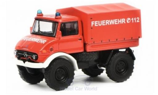 Diecast model cars Mercedes Unimog 406-425 U406 Fire brigade 1/64 Schuco