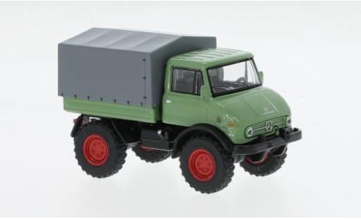 Diecast model cars Mercedes Unimog 406-425 U406 green 1/64 Schuco