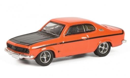 Diecast model cars Opel Manta A GT/E orange/matt-black 1/87 Schuco