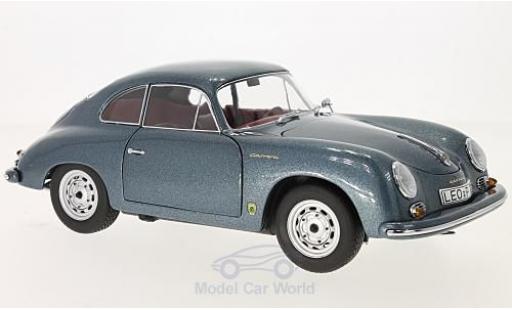 Diecast model cars Porsche 356 A A Carrera Coupe metallic blue 70 Jahre 1/18 Schuco